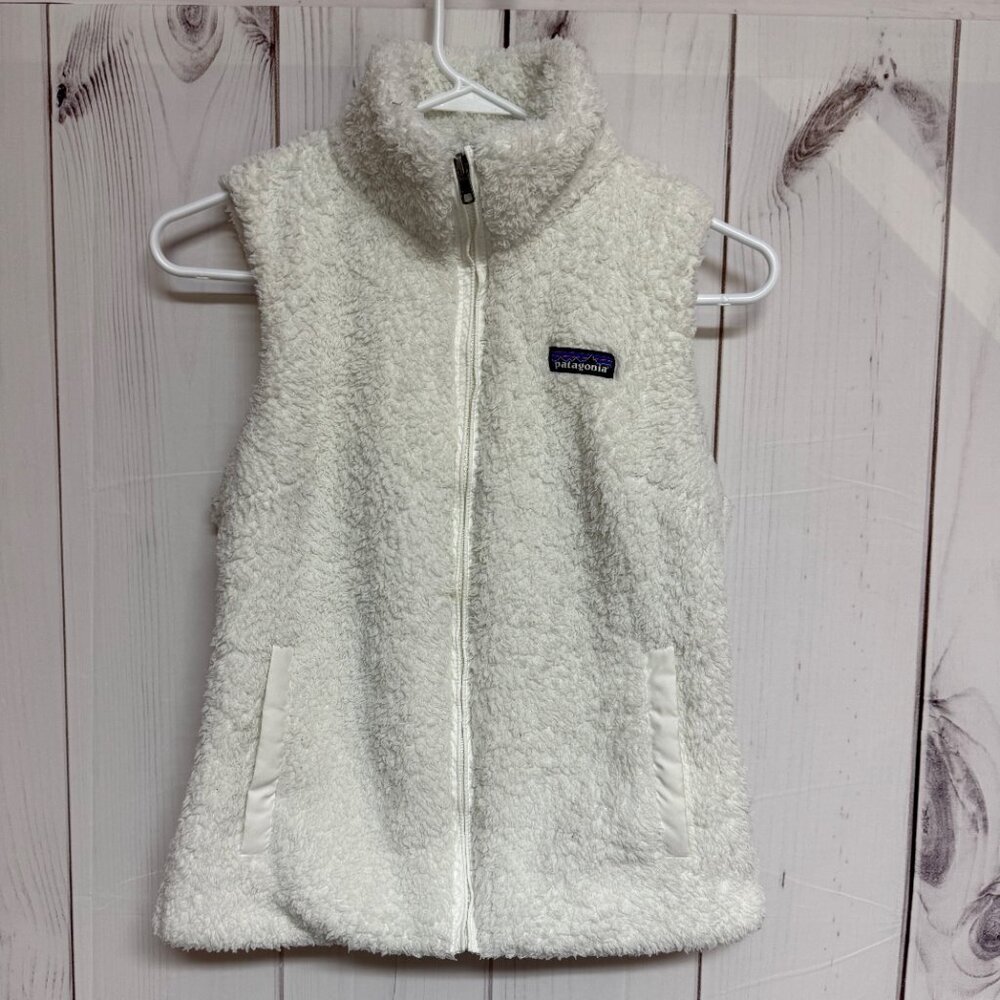 Patagonia Women’s Los Gatos‎ Vest XS White Fleece GUC